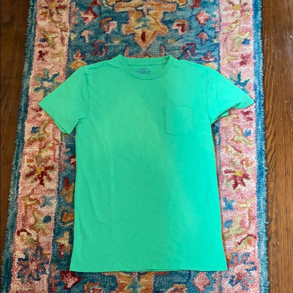 Crew cuts Green Pocket T